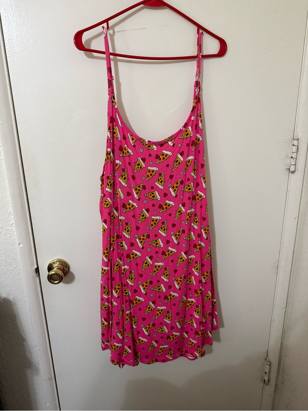 Torrid Pink Pizza Print Nightgown Dress